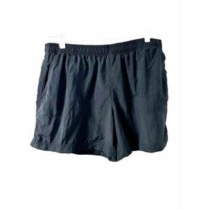 Columbia Nylon Shorts Men's Size Large L Pocket Navy Black Short Inseam Running